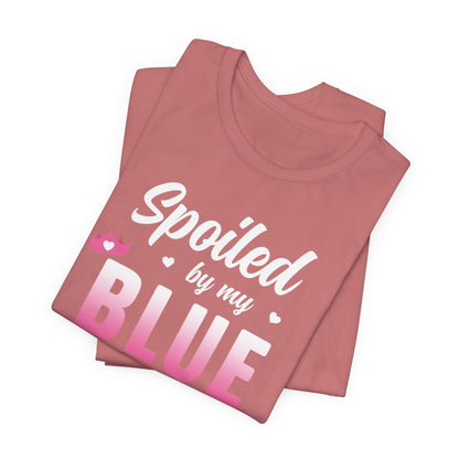 Blue Collar Tee — Pink Gradient Graphic Workwear T-Shirt