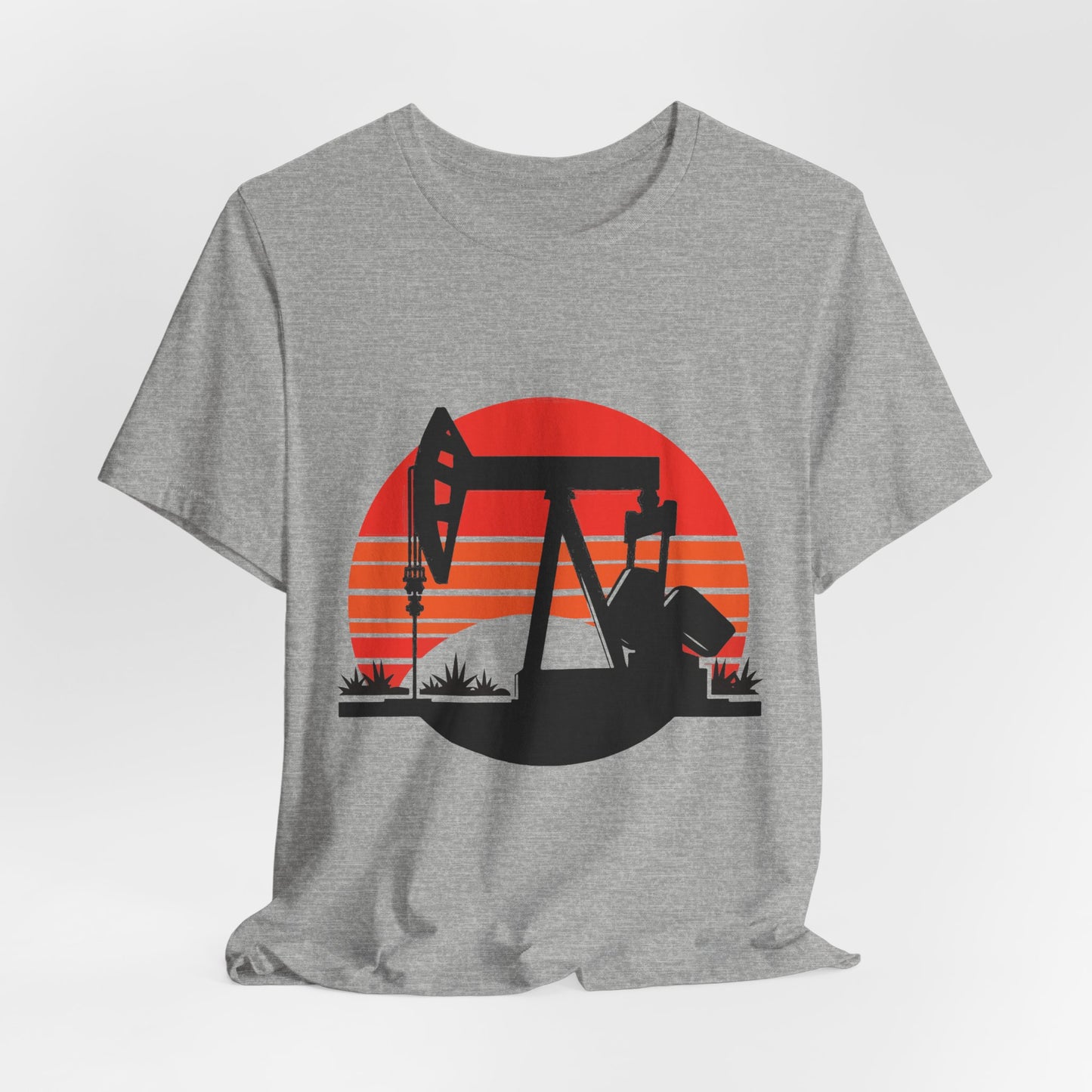 Oilfield Pumpjack Sunset T-Shirt