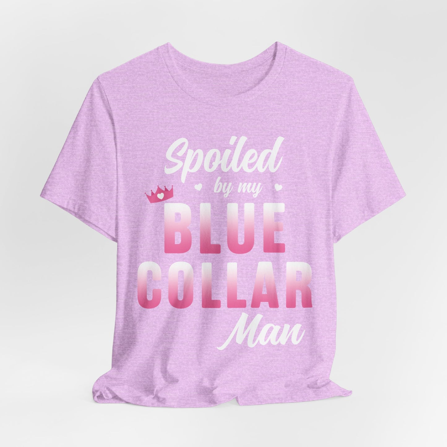 Blue Collar Tee — Pink Gradient Graphic Workwear T-Shirt