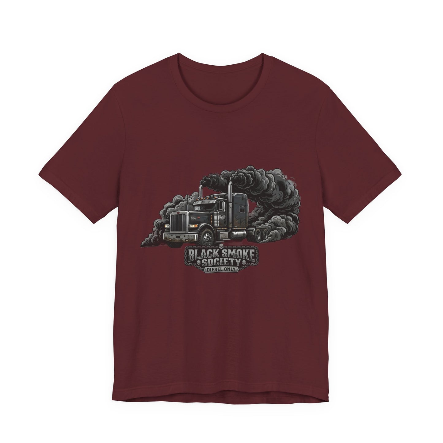 Truckers 'Black Smoke Society' T‑Shirt — Vintage Big Rig Diesel Smoke Graphic Tee