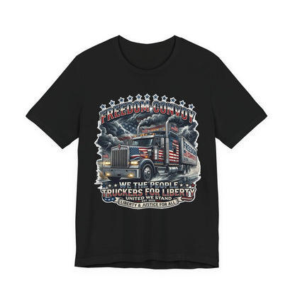 Patriotic Big Rig T-Shirt — "Freedom Convoy: We the People" Graphic Tee