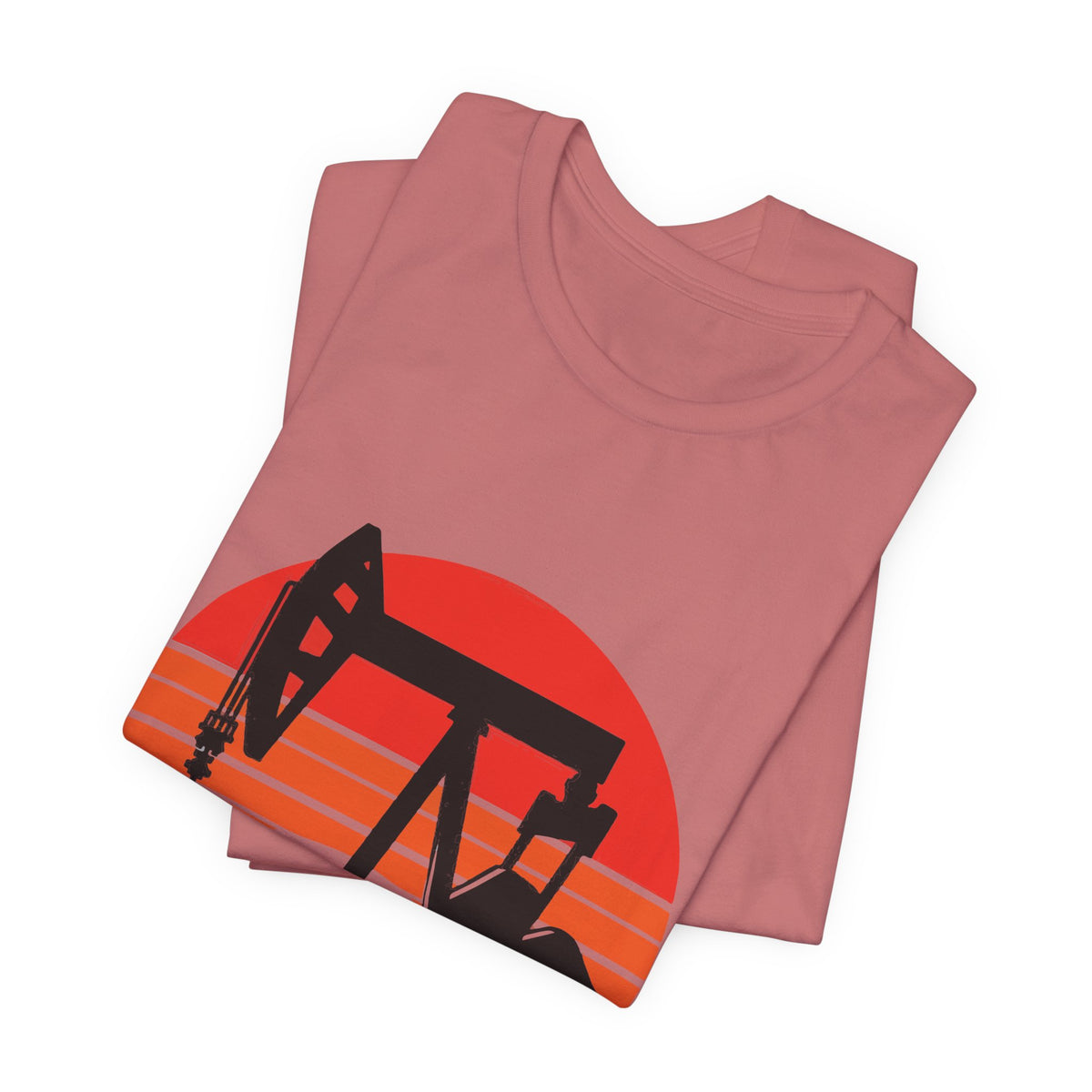 Oilfield Pumpjack Sunset T-Shirt
