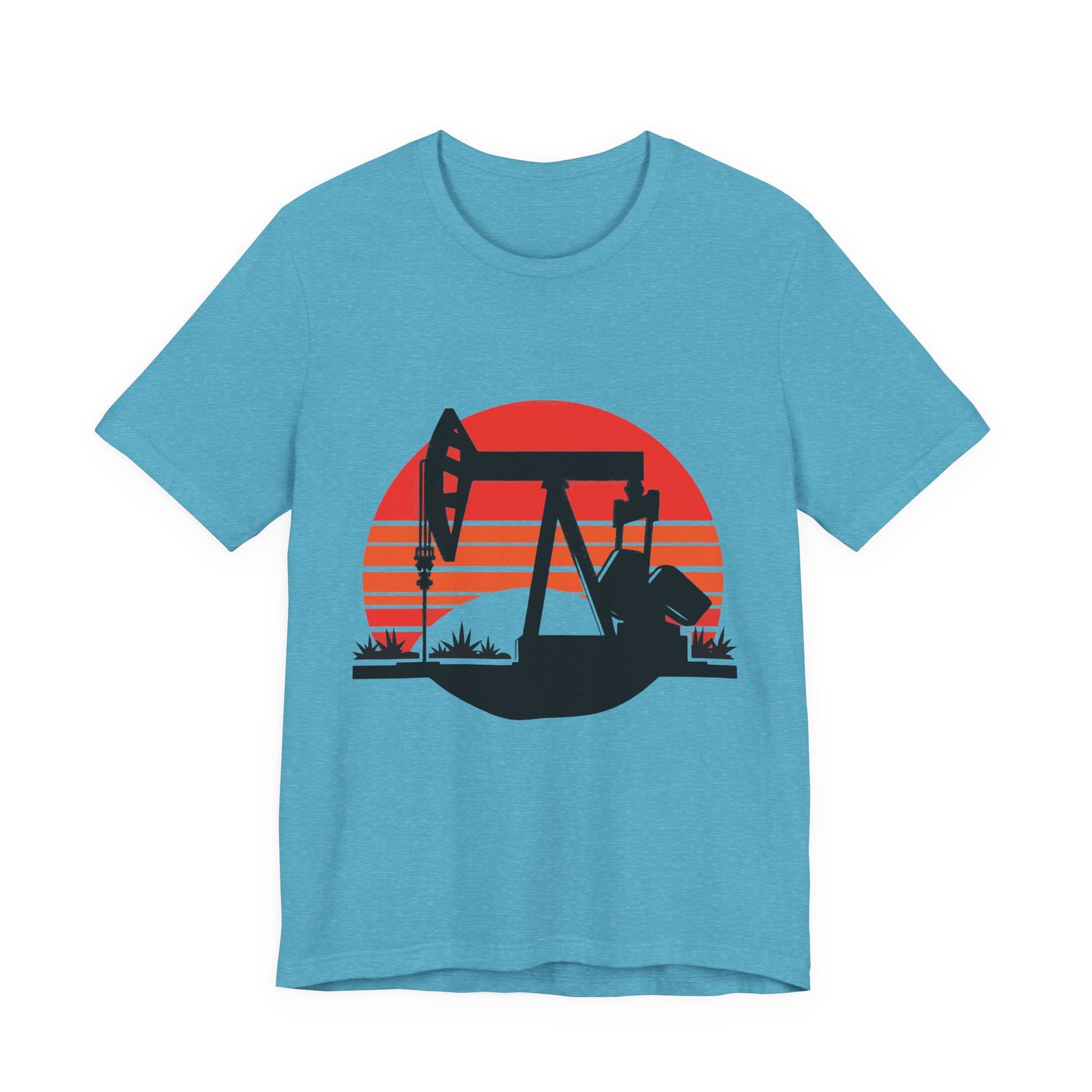 Oilfield Pumpjack Sunset T-Shirt
