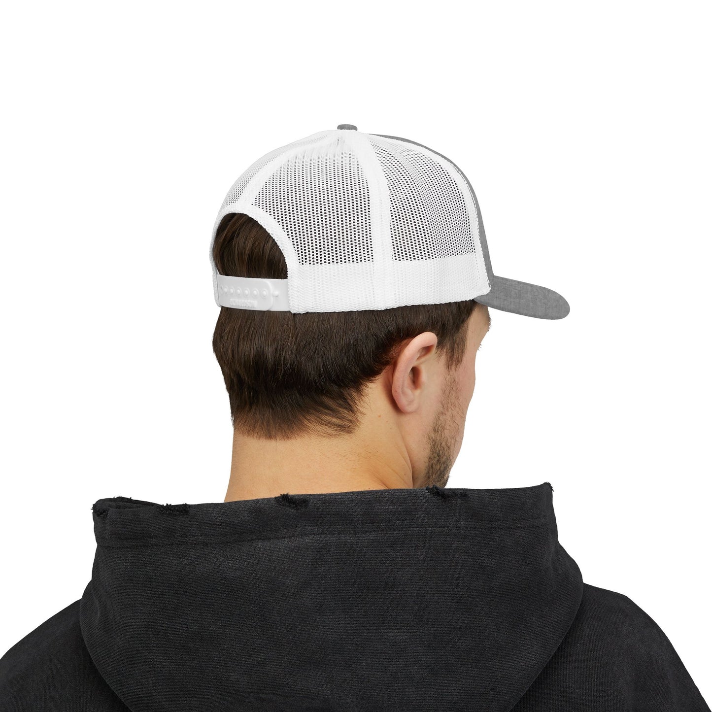 Trucker Cap — 'Drill' American Flag Skull Snapback