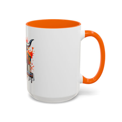 Drill Texas Bull Accent Coffee Mug – Oilfield Patriot 11/15oz