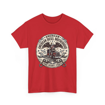 American Diesel Brotherhood T-Shirt — Vintage Trucker Mechanics Tee