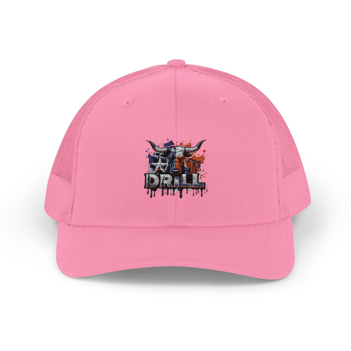 Trucker Cap — 'Drill' American Flag Skull Snapback