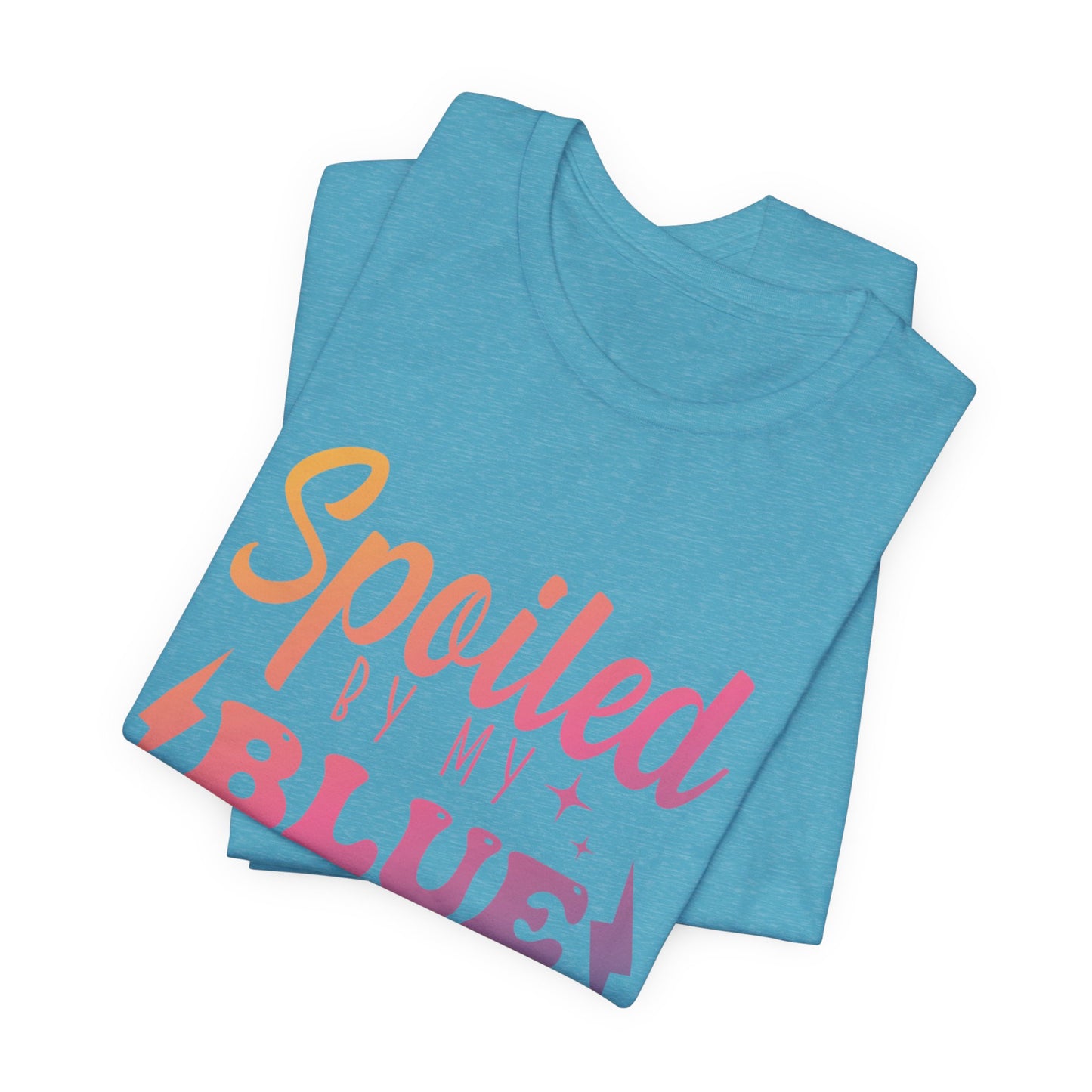 Spoiled by My Blue Collar Man T-Shirt — Funny Proud Wife Tee