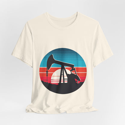 Oilfield Pumpjack Sunset T-Shirt