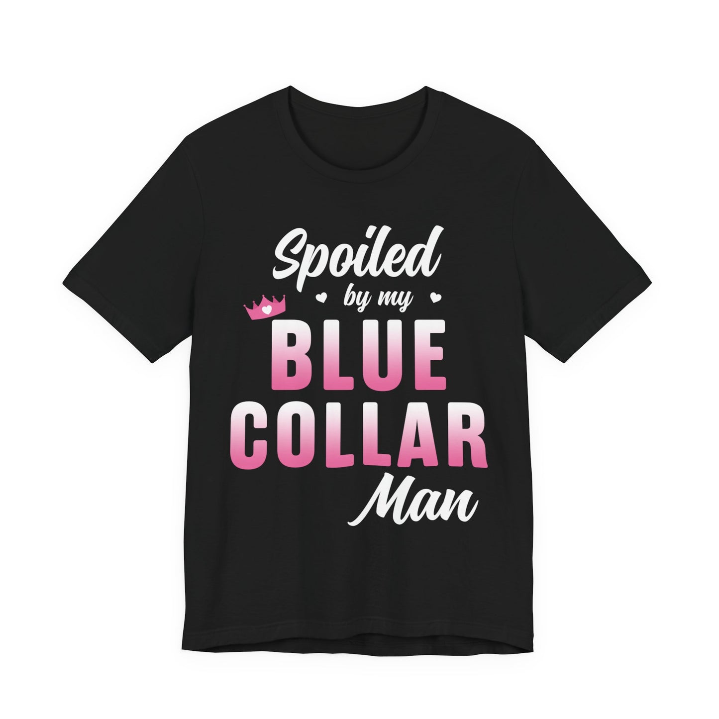Blue Collar Tee — Pink Gradient Graphic Workwear T-Shirt