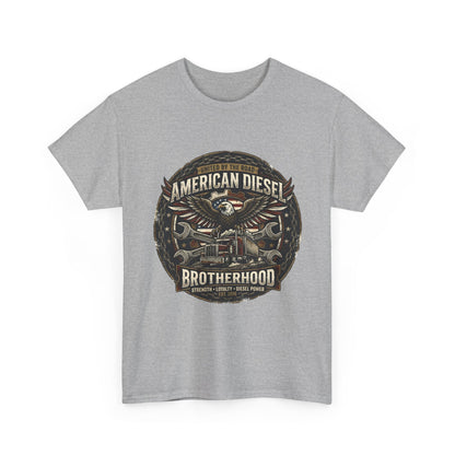 American Diesel Brotherhood T‑Shirt — Vintage Engine Mechanics Tee