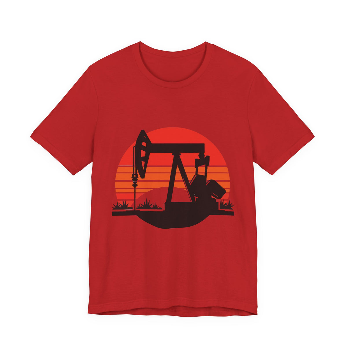 Oilfield Pumpjack Sunset T-Shirt
