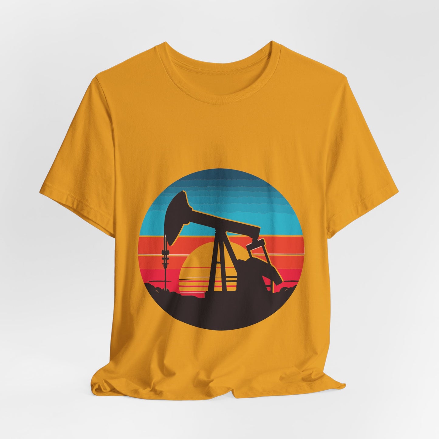 Oilfield Pumpjack Sunset T-Shirt