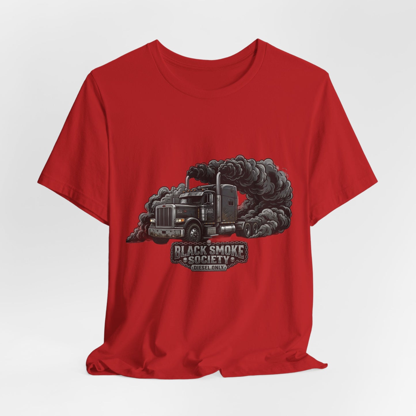 Truckers 'Black Smoke Society' T‑Shirt — Vintage Big Rig Diesel Smoke Graphic Tee