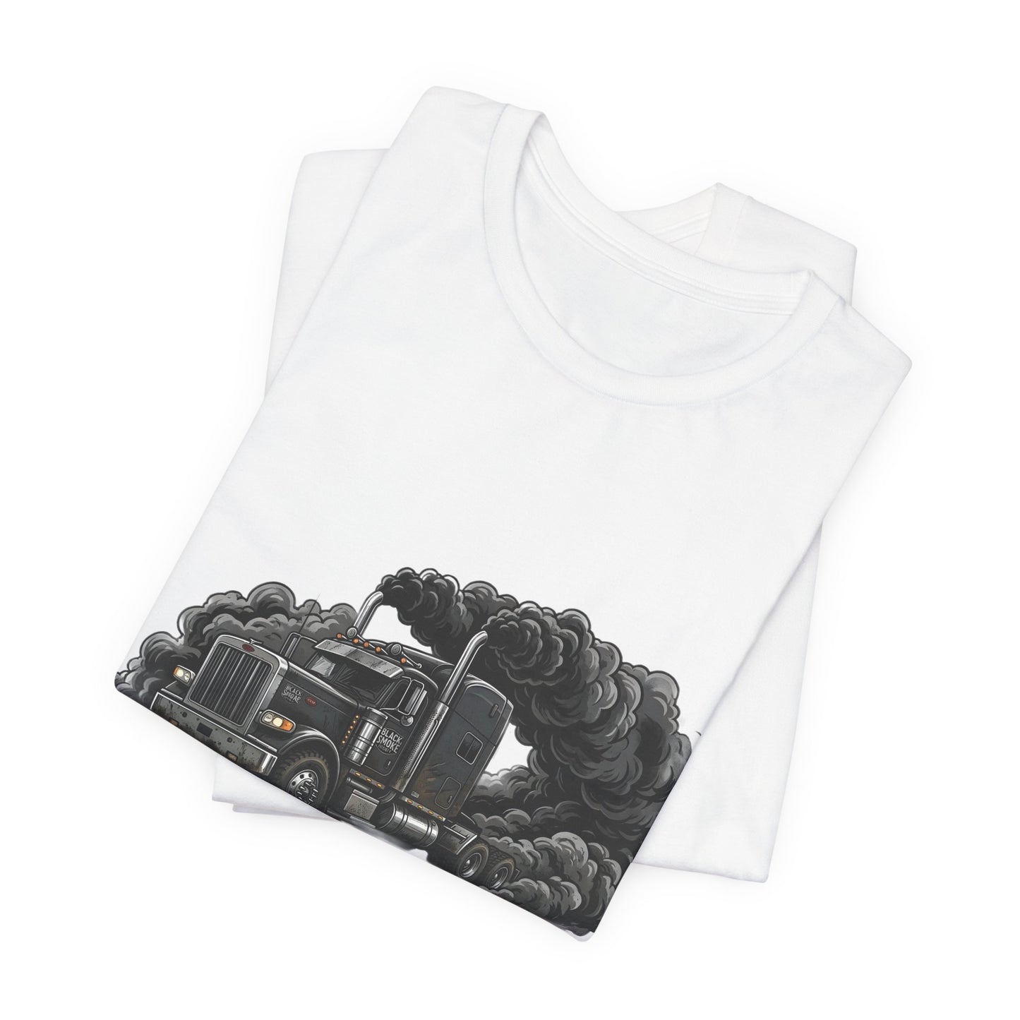 Truckers 'Black Smoke Society' T‑Shirt — Vintage Big Rig Diesel Smoke Graphic Tee