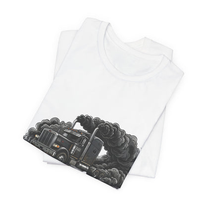 Truckers 'Black Smoke Society' T‑Shirt — Vintage Big Rig Diesel Smoke Graphic Tee
