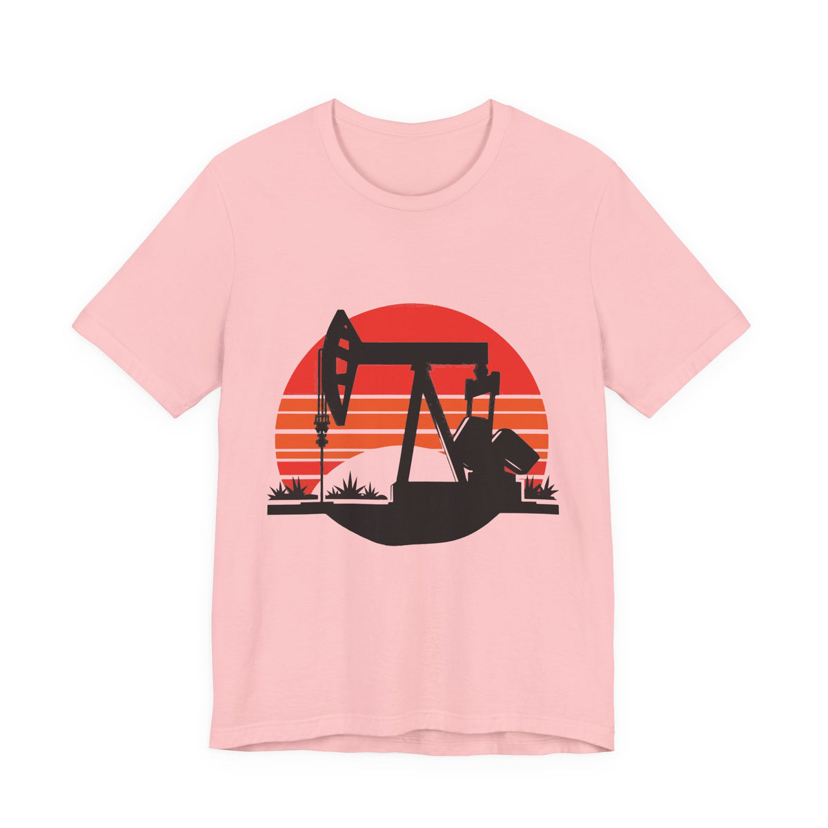 Oilfield Pumpjack Sunset T-Shirt