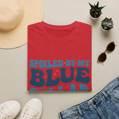 Blue Collar Man T‑Shirt — "Spoiled by My Blue Collar Man" Graphic Tee