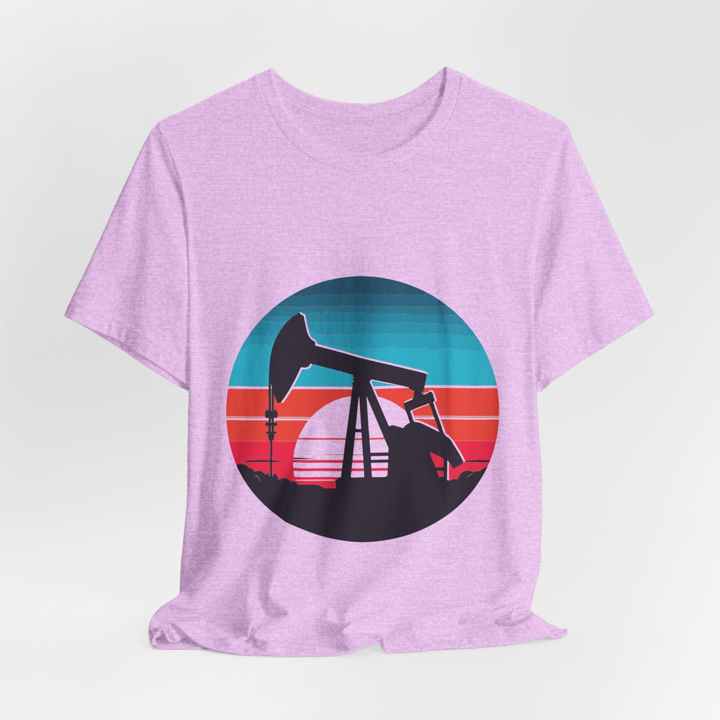 Oilfield Pumpjack Sunset T-Shirt