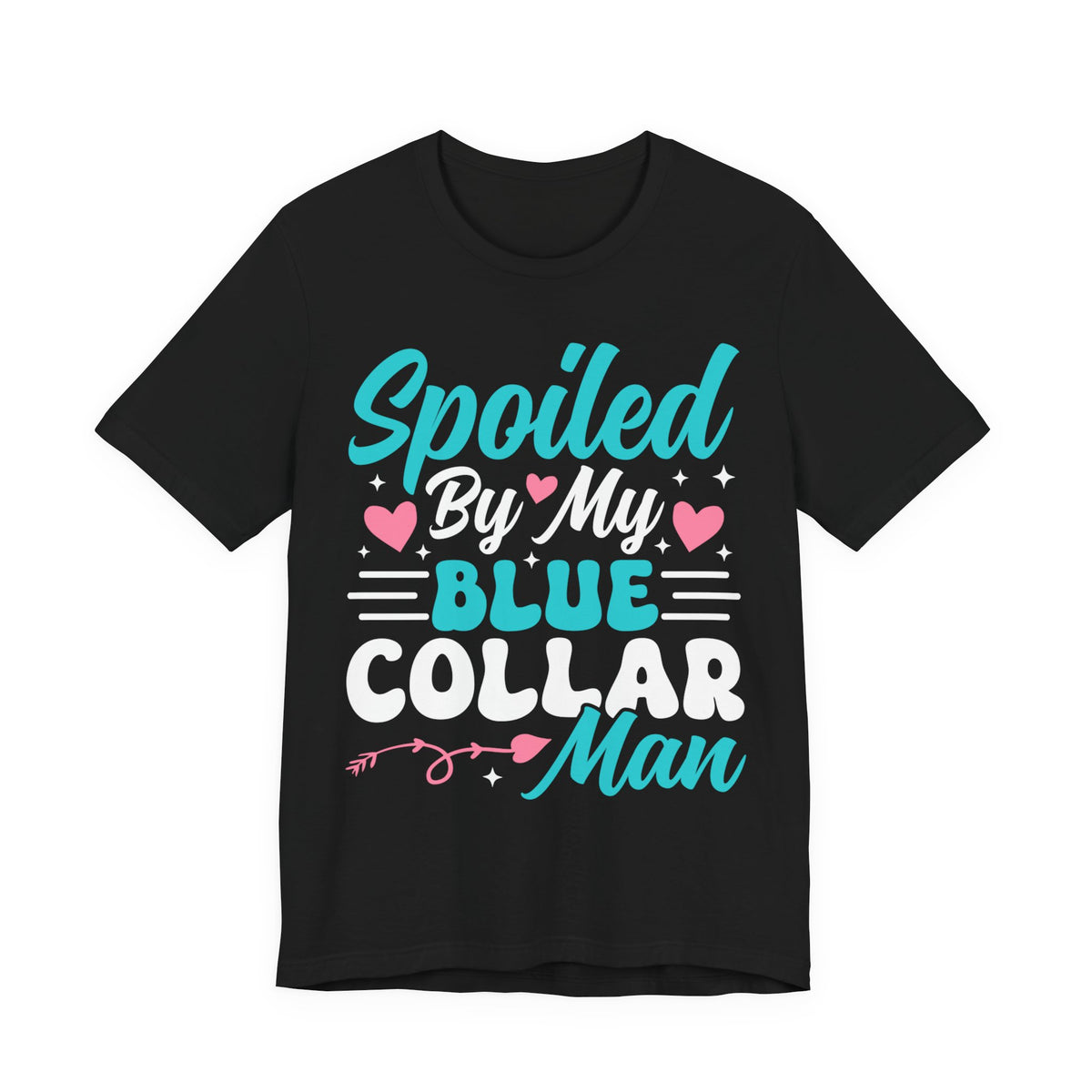 Spoiled Blue Man T-Shirt – Cute Heart Graphic Tee for New Dads & Baby Showers