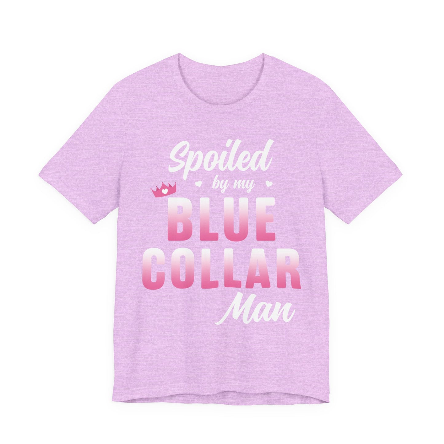 Blue Collar Tee — Pink Gradient Graphic Workwear T-Shirt