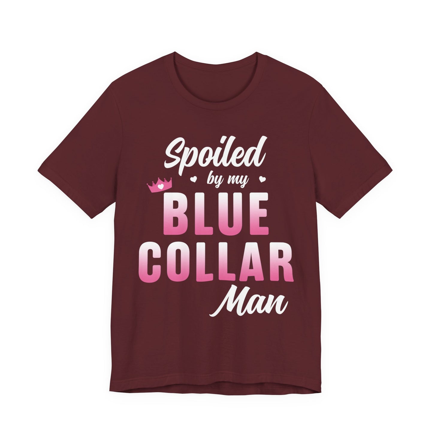 Blue Collar Tee — Pink Gradient Graphic Workwear T-Shirt