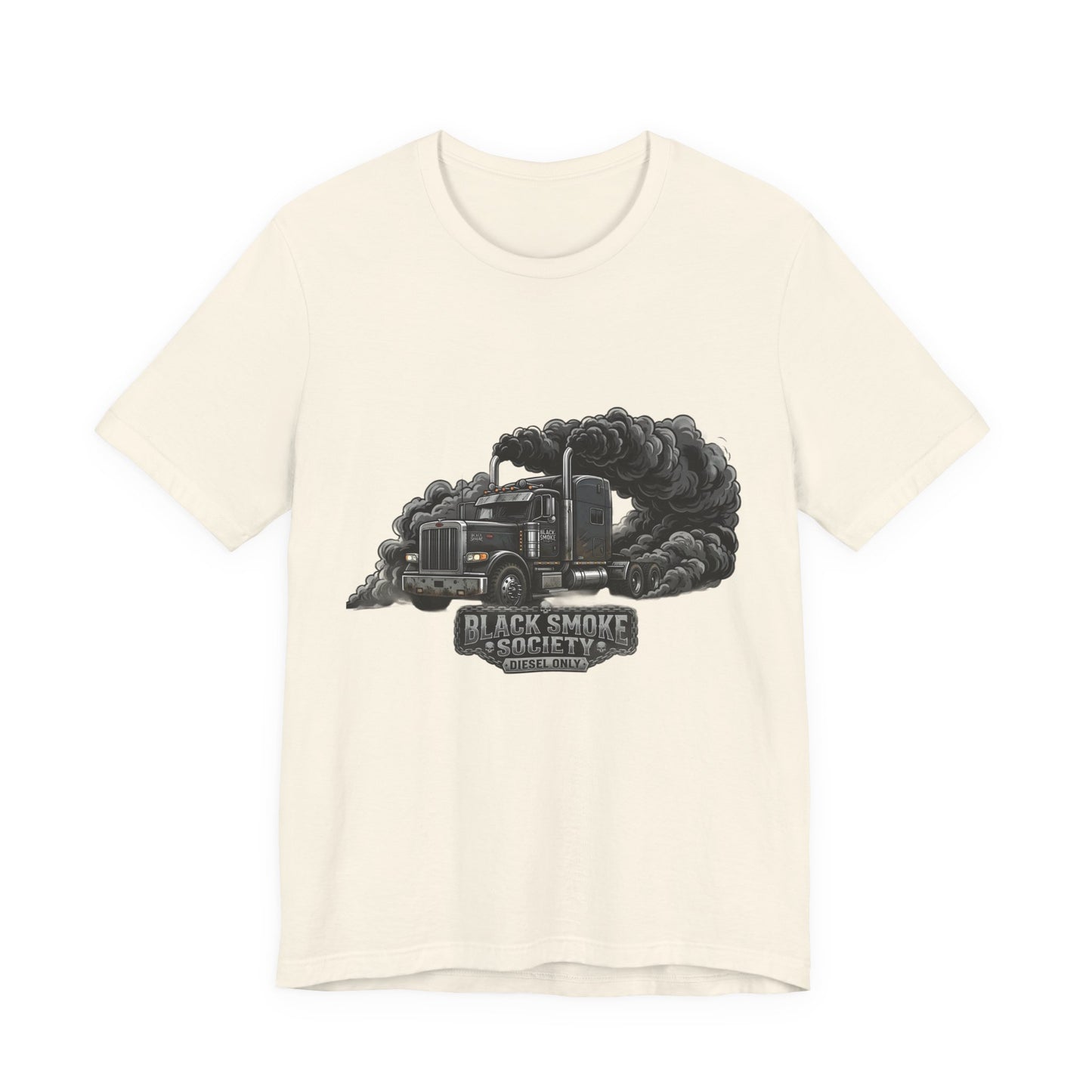 Truckers 'Black Smoke Society' T‑Shirt — Vintage Big Rig Diesel Smoke Graphic Tee