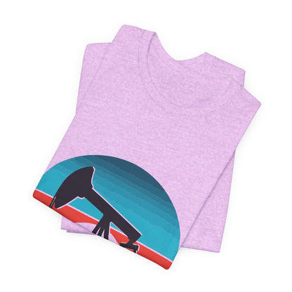 Oilfield Pumpjack Sunset T-Shirt