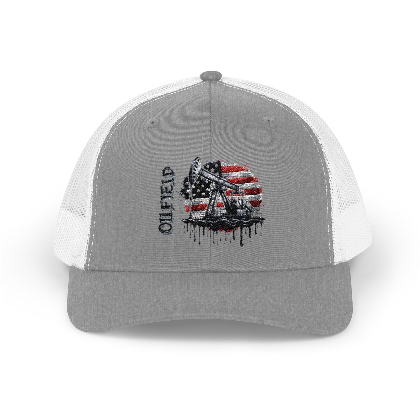 American Flag Firefighter Helmet Snapback Trucker Cap