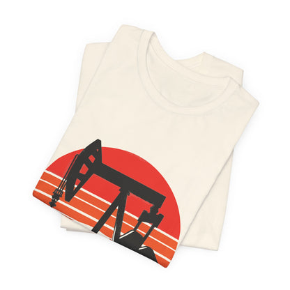 Oilfield Pumpjack Sunset T-Shirt