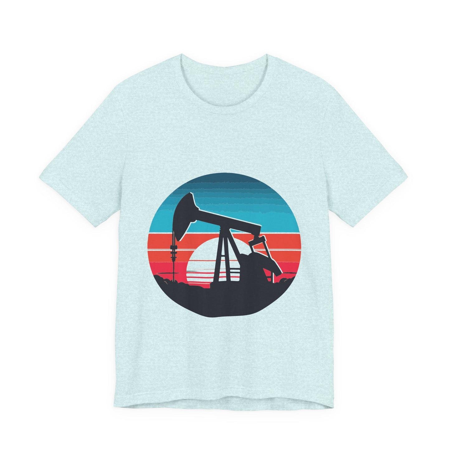 Oilfield Pumpjack Sunset T-Shirt