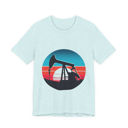 Oilfield Pumpjack Sunset T-Shirt