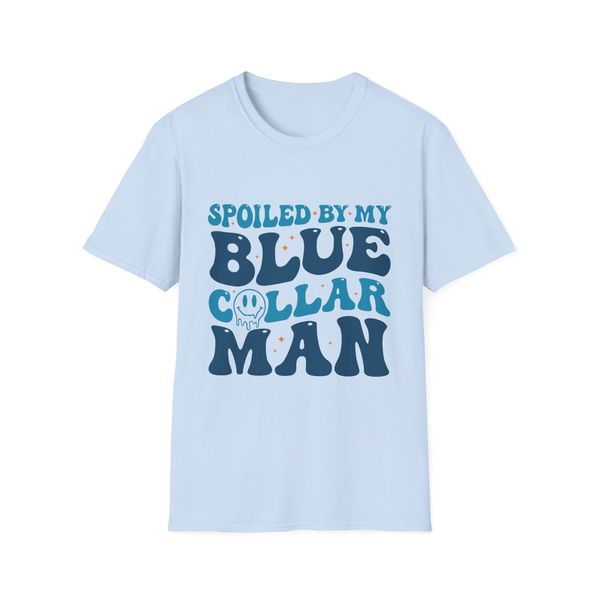 Blue Collar Man T‑Shirt — "Spoiled by My Blue Collar Man" Graphic Tee