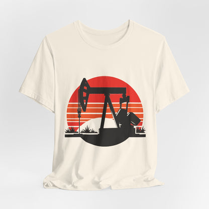 Oilfield Pumpjack Sunset T-Shirt