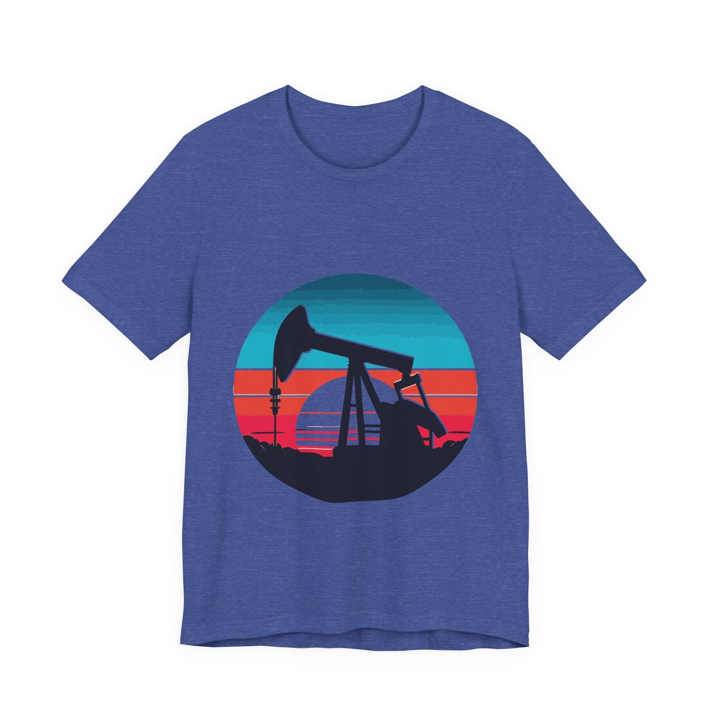 Oilfield Pumpjack Sunset T-Shirt