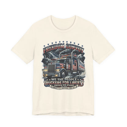 Patriotic Big Rig T-Shirt — "Freedom Convoy: We the People" Graphic Tee