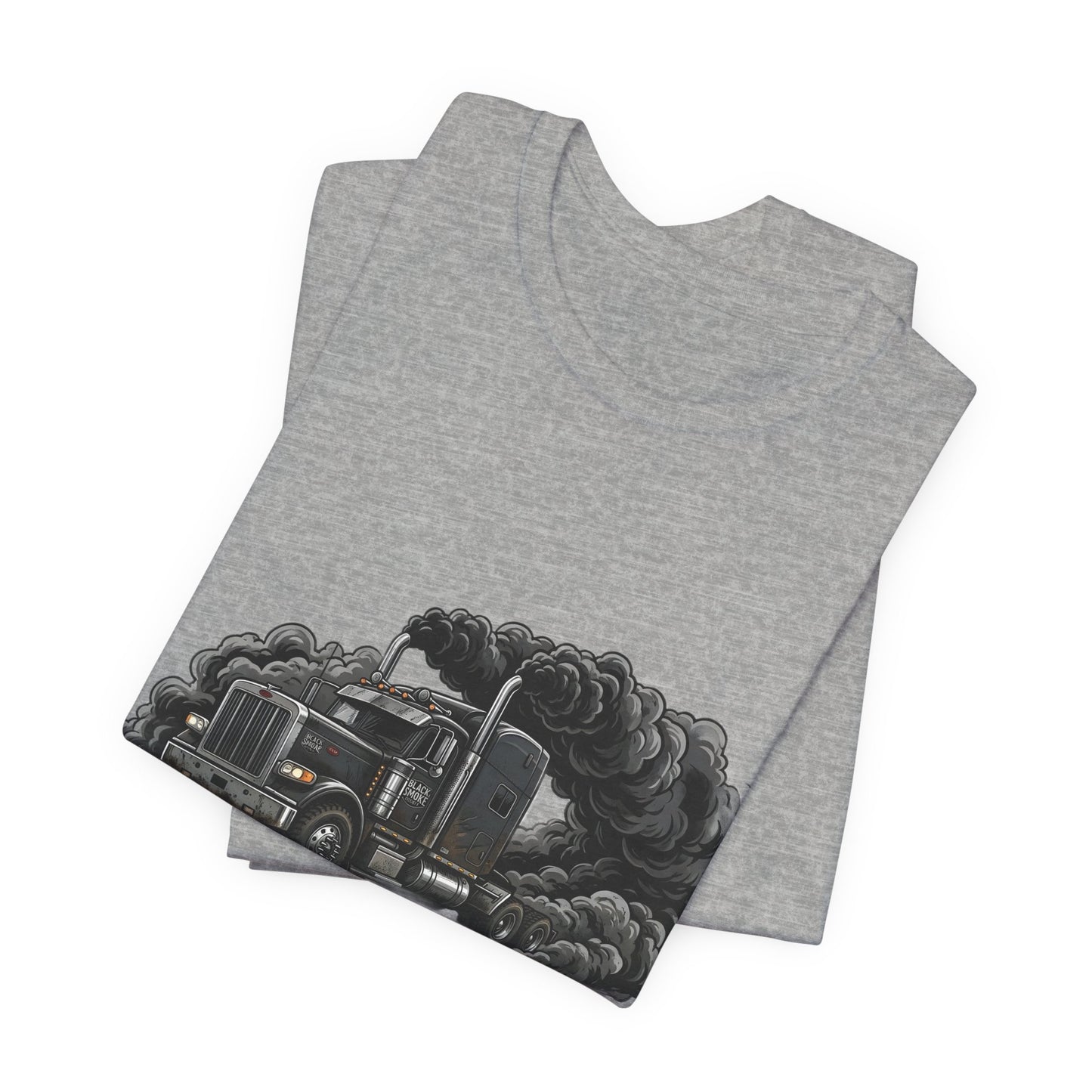 Truckers 'Black Smoke Society' T‑Shirt — Vintage Big Rig Diesel Smoke Graphic Tee