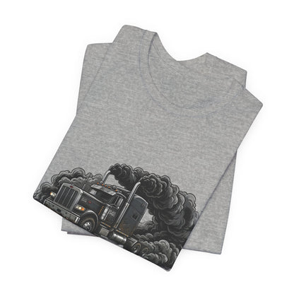 Truckers 'Black Smoke Society' T‑Shirt — Vintage Big Rig Diesel Smoke Graphic Tee