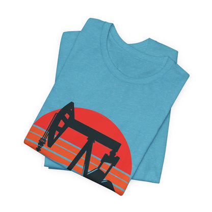Oilfield Pumpjack Sunset T-Shirt