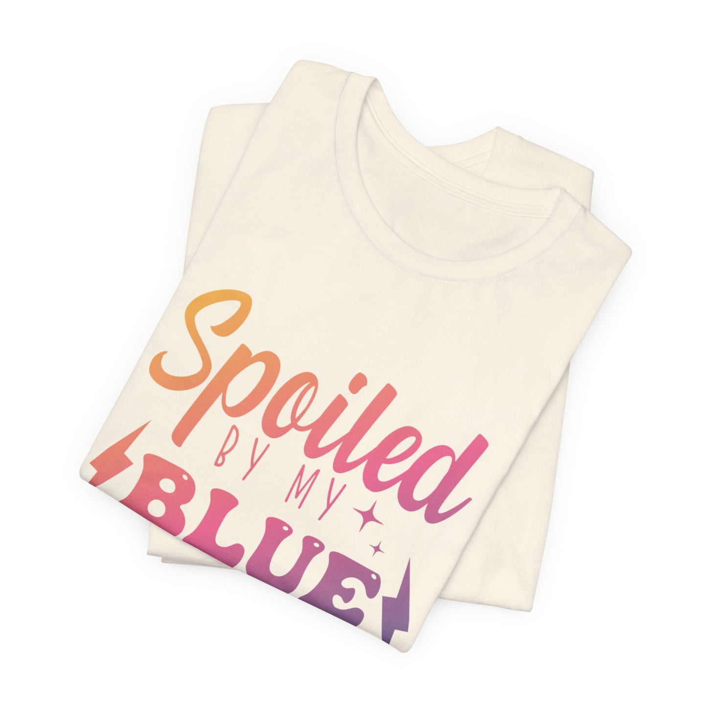 Spoiled by My Blue Collar Man T-Shirt — Funny Proud Wife Tee