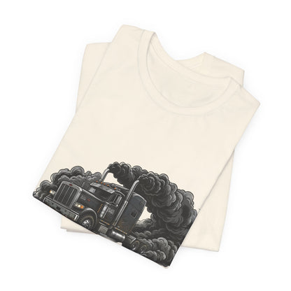 Truckers 'Black Smoke Society' T‑Shirt — Vintage Big Rig Diesel Smoke Graphic Tee