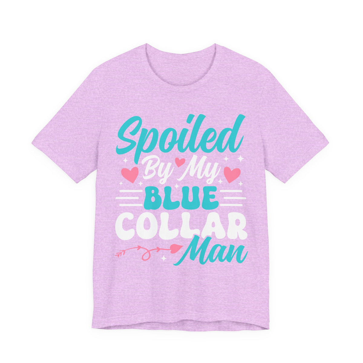 Spoiled Blue Man T-Shirt – Cute Heart Graphic Tee for New Dads & Baby Showers