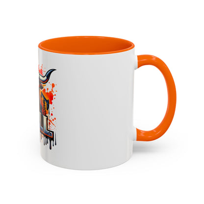 Drill Texas Bull Accent Coffee Mug – Oilfield Patriot 11/15oz