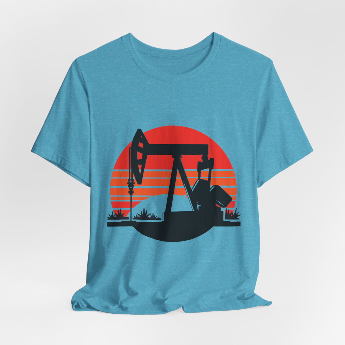 Oilfield Pumpjack Sunset T-Shirt