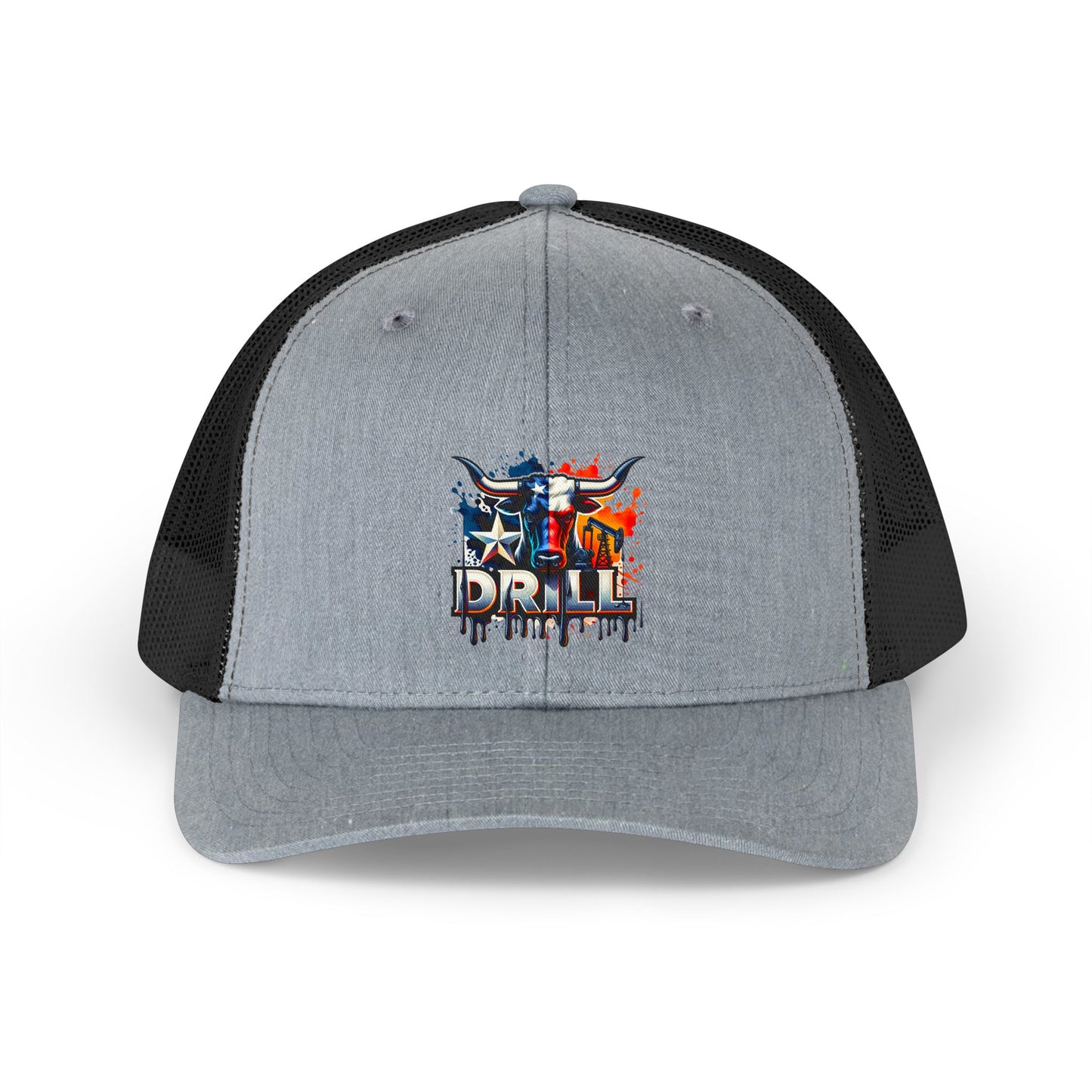 Retro Trucker Hat — American Drill Team Flag Design