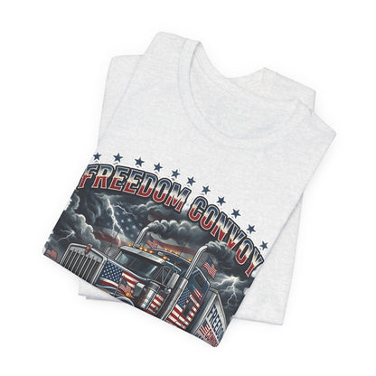 Patriotic Big Rig T-Shirt — "Freedom Convoy: We the People" Graphic Tee