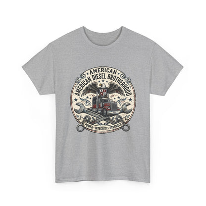 American Diesel Brotherhood T-Shirt — Vintage Trucker Mechanics Tee