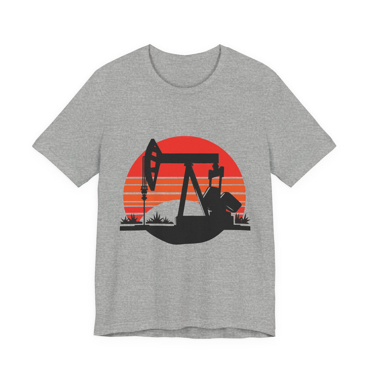 Oilfield Pumpjack Sunset T-Shirt