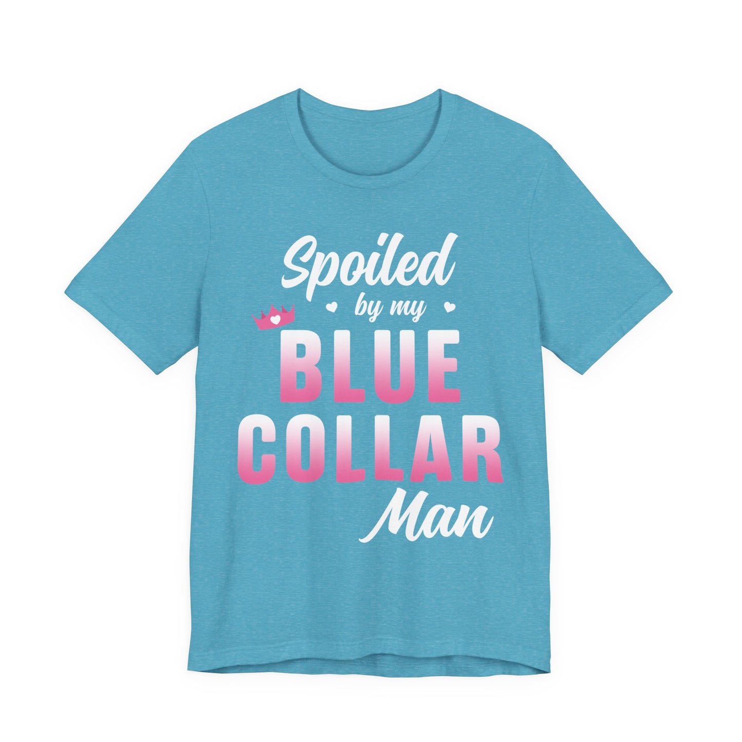 Blue Collar Tee — Pink Gradient Graphic Workwear T-Shirt