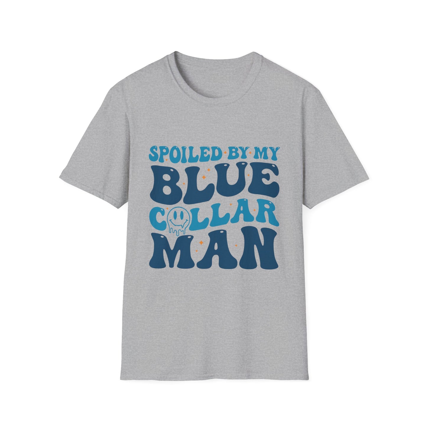 Blue Collar Man T‑Shirt — "Spoiled by My Blue Collar Man" Graphic Tee